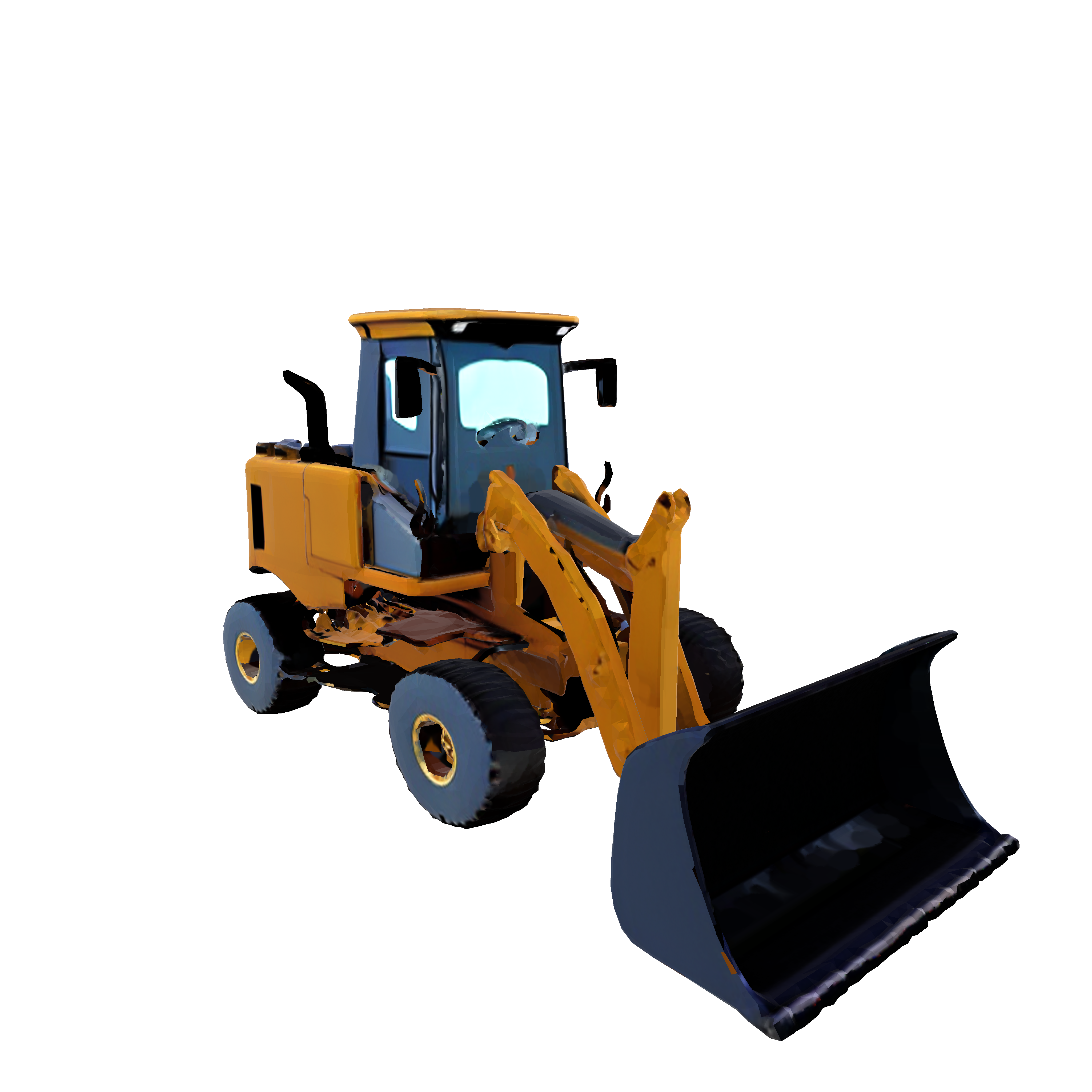 bulldozer edited image